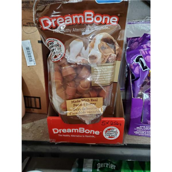 Dream Bone Peanut Butter Dog Treats - 5x256g