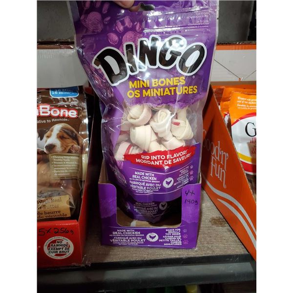 Dingo Mini Bones Dog Treats - 4x140g