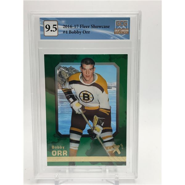 2016-17 FLEER SHOWCASE #4 BOBBY ORR CGC GRADED 9.5