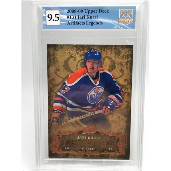 2008-09 UPPER DECK #131 JARI KURRI ARTIFACTS LEGENDS CGC GRADED 9.5