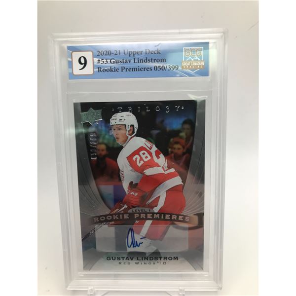 2020-21 TRILOGY LTD ED ROOKIE AUTO GUSTAV LINDSTROM (GCG 9)