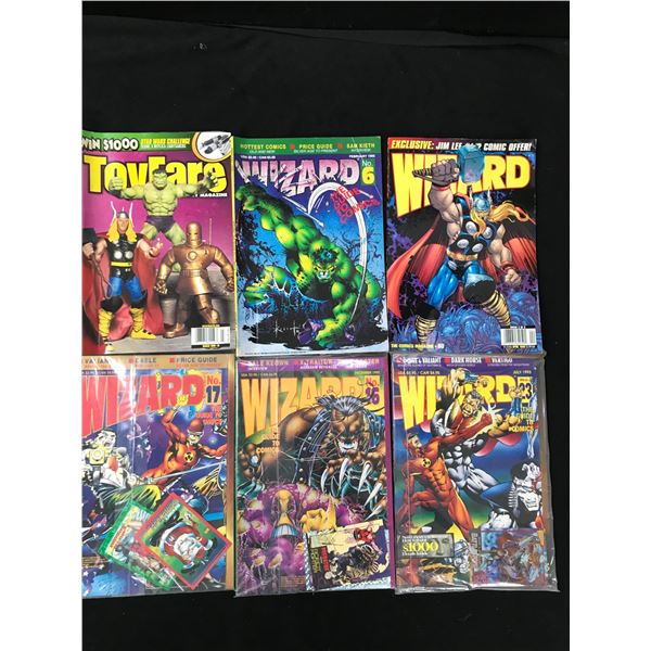 LOT OF WIZARD MAGAZINES