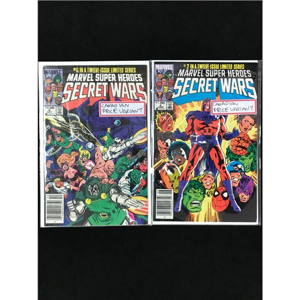 SECRET WARS #2 AND #6  (MARVEL COMICS)