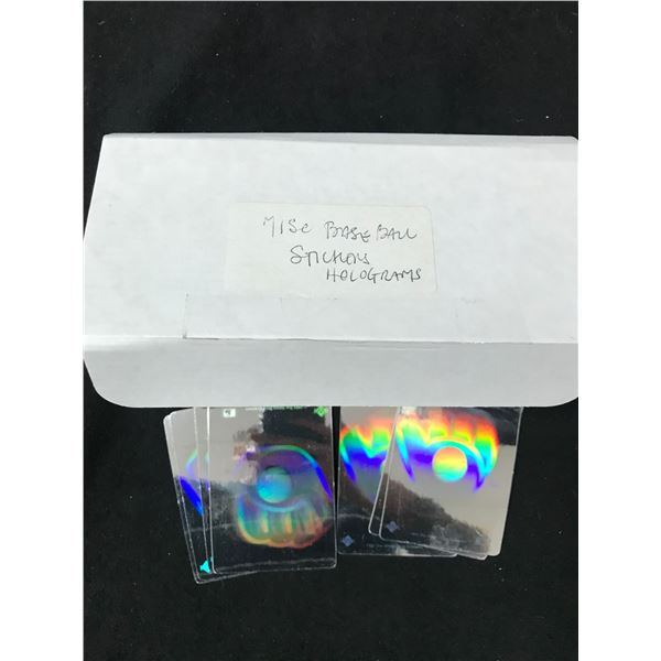 LOT OF MISC BASEBALL STICKER HOLOGRAMS