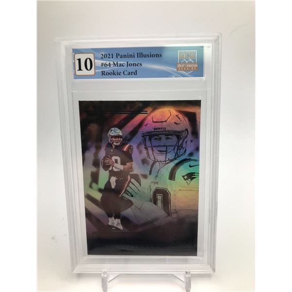 2021 PANINI ILLUSIONS NO. 64 MAC JONES RC (GCG 10)