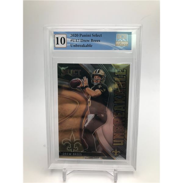 2020 PANINI SELECT NO.U17 DREW BREES (GCG 10)