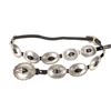 Image 3 : Navajo Sterling and Genuine Leather Concho Belt