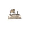 Image 1 : Native American .900 Silver Canoe Figure