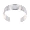 Image 2 : Navajo Nora Tahe Five Band Sterling Cuff Bracelet