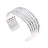 Image 6 : Navajo Nora Tahe Five Band Sterling Cuff Bracelet