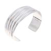 Image 8 : Navajo Nora Tahe Five Band Sterling Cuff Bracelet