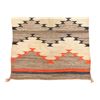 Image 3 : Navajo Banded Crystal Eye Dazzler Rug c. 1960's