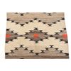 Image 5 : Navajo Banded Crystal Eye Dazzler Rug c. 1960's