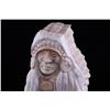 Image 10 : C. 1994 Ray Runners Alabaster Carved Indian Bust