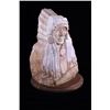 Image 1 : C. 1994 Ray Runners Alabaster Carved Indian Bust