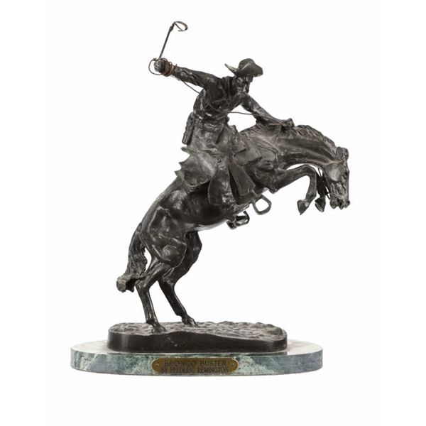 Bronco Buster Bronze Statue By Frederic Remington