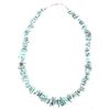 Image 1 : Navajo Nugget Kingman Turquoise Necklace c. 1940s