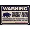 Image 1 : Grizzly Bear Warning Sign from Canada