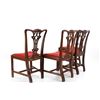 Image 6 : Chippendale Style Set of Four Chairs 1950-60s