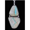 Image 2 : Navajo Nevada Blue & Agate Sterling Necklace