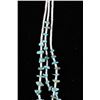 Image 8 : Navajo Three Strand Turquoise & Heishi Necklace