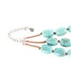 Image 8 : Triple Strand Turquoise Sterling Silver Necklace