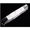 Image 11 : AKC Italian Pearl Resin Switchblade Knife w Sheath