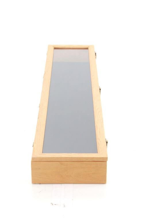 Custom Oak Glass Top Rifle Display Case