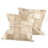 Image 2 : Cowhide Patchwork Double Sided Premium Pillows