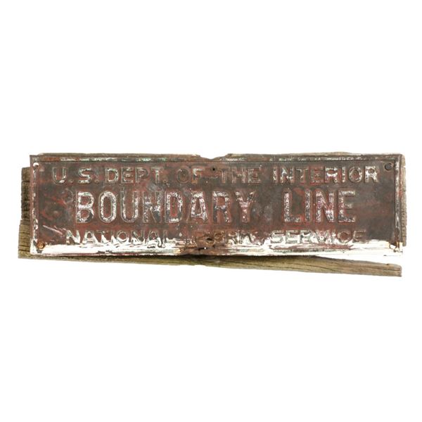 C. 1890- Yellowstone National Park Boundary Sign