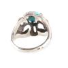 Image 8 : Art Deco Sterling Silver Turquoise & Beaded Ring