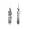 Image 1 : Navajo Sterling & Turquoise Feather Earrings