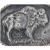 Image 2 : Western Cowboy Cast Buffalo Twisted Rope Buckle