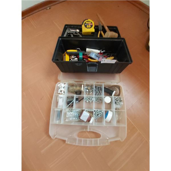Tool Box & Assorted Screws
