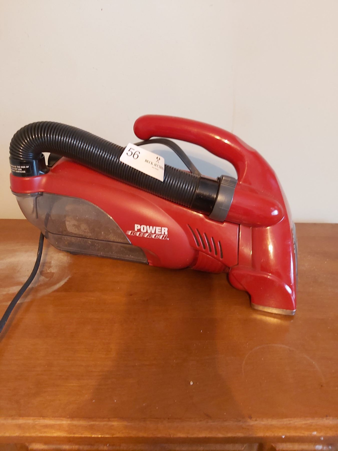 Dirt Devil Power Reach Hand Held Vacuum Beck Auctions Inc.