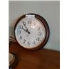 Image 2 : Solar Quartz Wall Clock With Brass Desk Lamp & Barometer