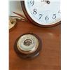 Image 3 : Solar Quartz Wall Clock With Brass Desk Lamp & Barometer