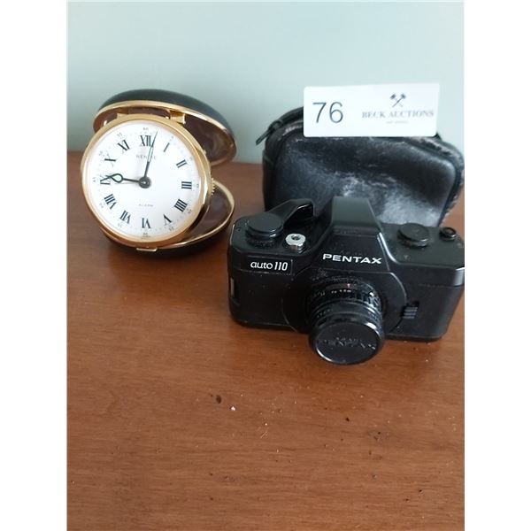 Pentax Mini & Rensie Travel Alarm Clock In Foldable Case