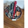 Image 1 : Basket With Assorted Flashlights & Scissors