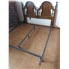 Image 2 : Queen Size Bedframe With Wooden Headboard