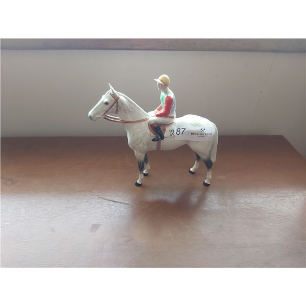 Beswick Racing Horse & Rider