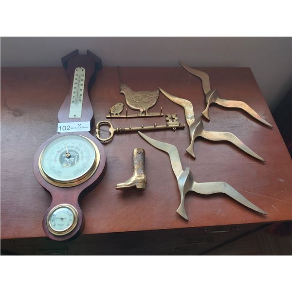 Barometer & Brass Décor