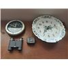 Image 1 : Three Assorted Clocks & One Pair Of Binoculars