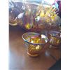Image 2 : Carnival Glass Punch Bowl With 12 Cups  & Three Ladles