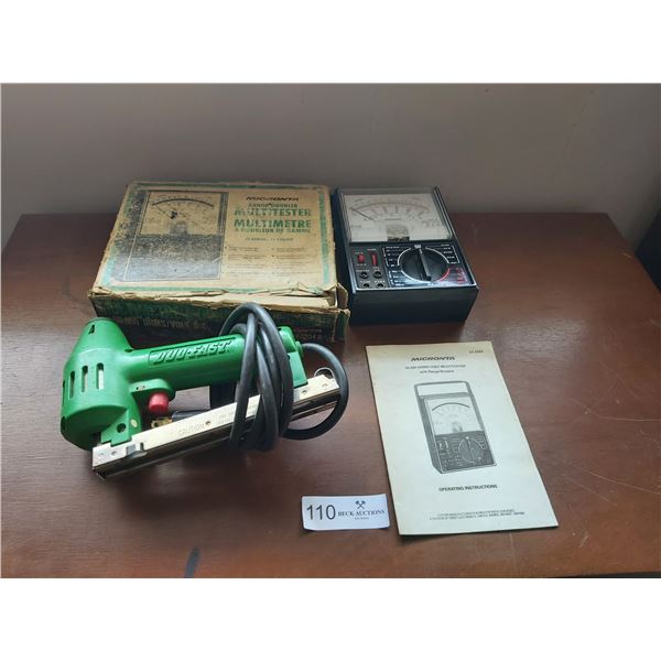 Micronto Multi tester & Duo Fast Staple Gun