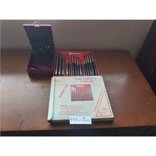 16 Piece Punch With Chisel Set & No 2 Drill Set