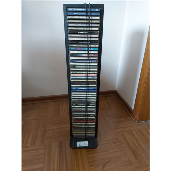 CD Tower With Assortment Of CDs