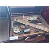 Image 2 : Two Leather Briefcases With Assorted Stationary Items