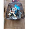 Image 1 : Basket Full Of Assorted Hardware & Tape Guns