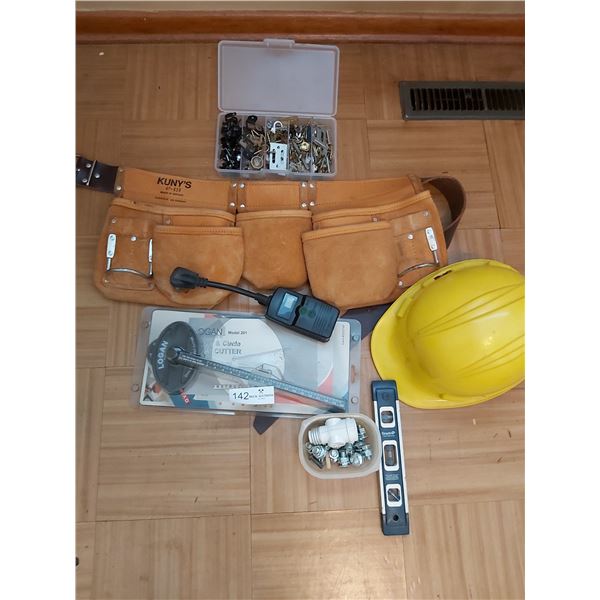 Intermatic Plug Timer & Kuny's Tool Belt With hard Hat